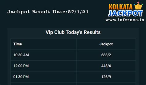 kolkata jackpot